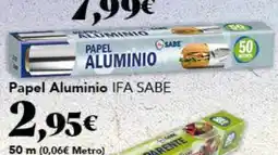 Gadis IFA SABE Papel Aluminio oferta