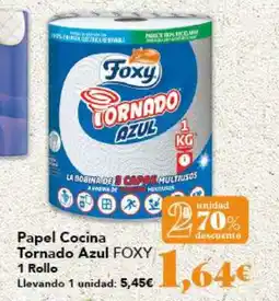 Gadis FOXY Papel Cocina Tornado Azul oferta