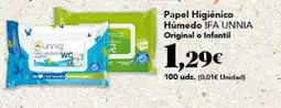 Gadis IFA UNNIA Papel Higiénico Húmedo oferta