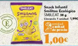 Gadis SMILEAT Snack Infantil Smilitos Ecológico oferta