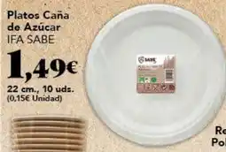 Gadis IFA SABE Platos Caña de Azúcar oferta