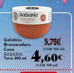 Gadis BABARIA Gelatina Bronceadora Coco oferta