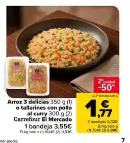 Carrefour Market Arroz 3 delicias oferta