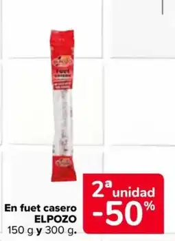 Carrefour Market ELPOZO En fuet casero oferta