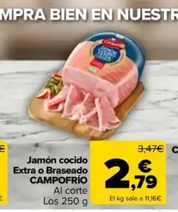 Carrefour Market CAMPOFRÍO Jamón cocido Extra o Braseado oferta