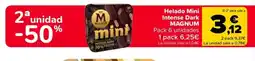 Carrefour Market MAGNUM Helado Mini Intense Dark oferta
