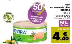 Carrefour RIBEIRA Atún en aceite de oliva oferta