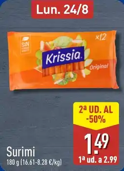 ALDI Krissia surimi oferta