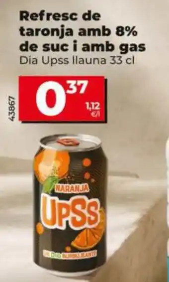 Refresc de taronja amb 8% de suc i amb gas