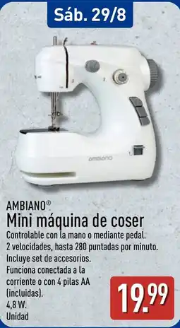 ALDI Ambiano mini máquina de coser oferta