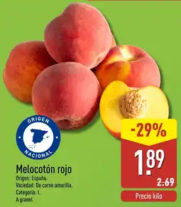 ALDI Melocotón rojo oferta