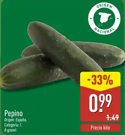 ALDI Pepino oferta