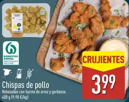 ALDI Carrefour chispas de pollo oferta