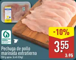 ALDI Pechuga de pollo marinada extratierna oferta