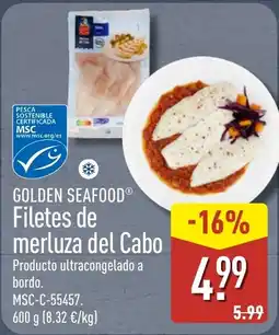 ALDI Golden Seafood filetes de merluza del Cabo oferta