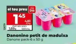 Dia Danonino petit de maduixa oferta
