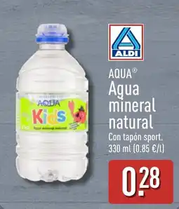 ALDI Aqua agua mineral natural kids oferta
