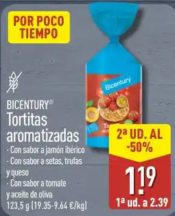 ALDI Bicentury tortitas aromatizadas oferta