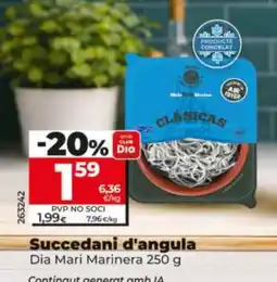 Dia Dia Mari Marinera succedani d'angula oferta