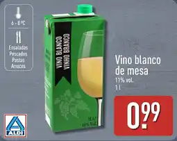ALDI Aldi vino blanco de mesa oferta