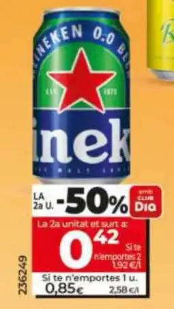 Dia Heineken 0.0 oferta