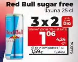 Dia Red Bull sugar free oferta