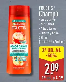 ALDI Garnier Fructis Champú oferta