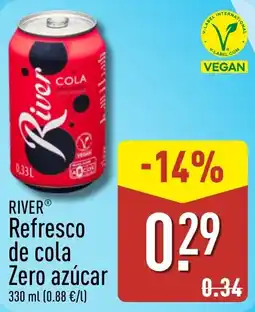 ALDI River Refresco de cola Zero azúcar oferta