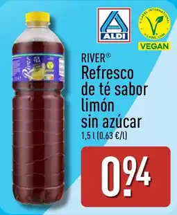 ALDI River refresco de té sabor limón oferta