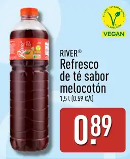 ALDI River refresco de té sabor melocotón oferta