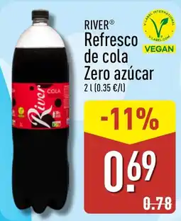 ALDI River refresco de cola zero azucar oferta