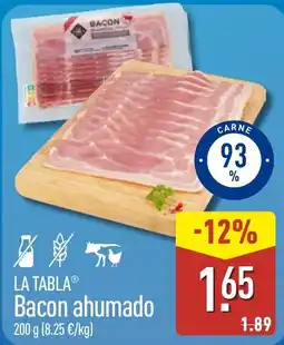 ALDI La Tabla Bacon ahumado oferta