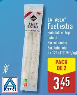 ALDI La Tabla Fuet extra oferta