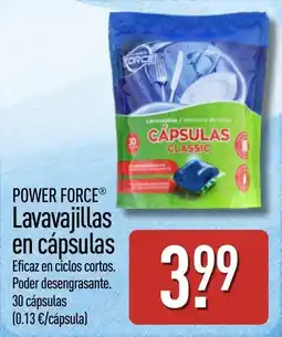 ALDI Power Force lavavajillas en cápsulas oferta