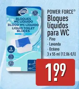 ALDI Power Force bloques líquidos para wc oferta