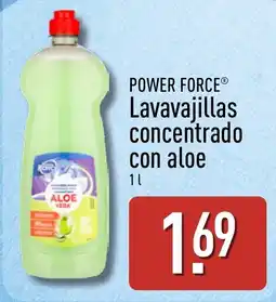 ALDI Power Force lavavajillas concentrado con aloe oferta