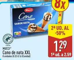 ALDI Mucci cono de nata xxl oferta
