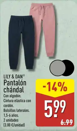 ALDI Lily & Dan pantalón chándal oferta