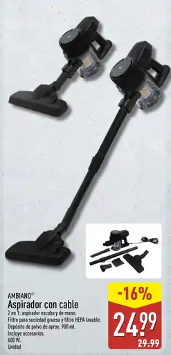 ALDI Ambiano aspirador con cable oferta