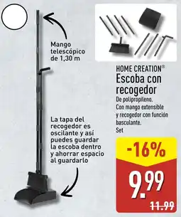 ALDI Home Creation escoba con recogedor oferta
