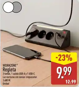 ALDI Workzone regleta oferta