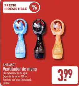 ALDI Ambiano ventilador de mano oferta
