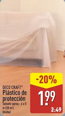 ALDI Deco Craft plástico de protección oferta
