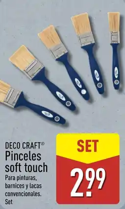 ALDI Deco Craft pinceles soft touch oferta