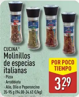 ALDI Cucina molinillos de especias italianas oferta