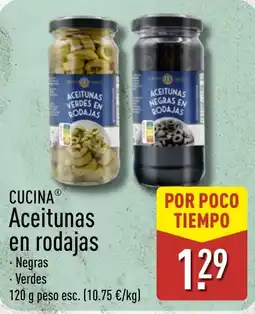 ALDI Cucina aceitunas en rodajas oferta