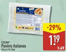 ALDI Cucina paninis italianos oferta