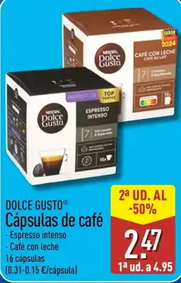 ALDI Dolce Gusto cápsulas de café oferta