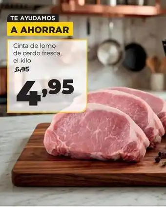 Cinta de lomo de cerdo fresca