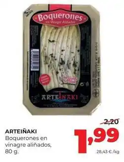 Alimerka Arteiñaki - boquerones en vinagre alinados oferta